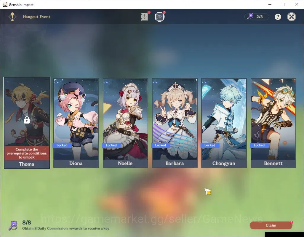 Genshin Impact Accounts ASIA|AR 41|1k Primogem|2 Limited + 2 (*5 Weapon)|M image 19