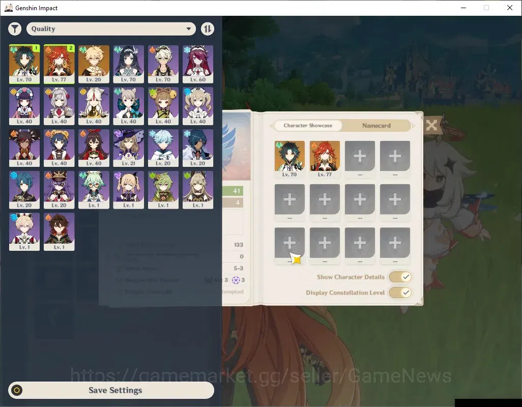 Genshin Impact Accounts ASIA|AR 41|1k Primogem|2 Limited + 2 (*5 Weapon)|M image 2