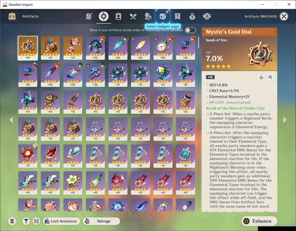 Genshin Impact Accounts ASIA|AR 41|1k Primogem|2 Limited + 2 (*5 Weapon)|M image 6