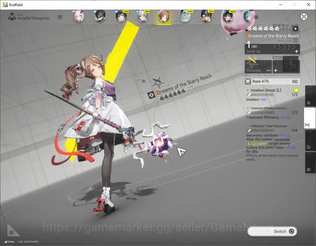 Arknights: Endfield Accounts ASIA|Lv 2|2 SSR (1 Limited) + 2 (*6 Weapon)|Mi Fu| image 3