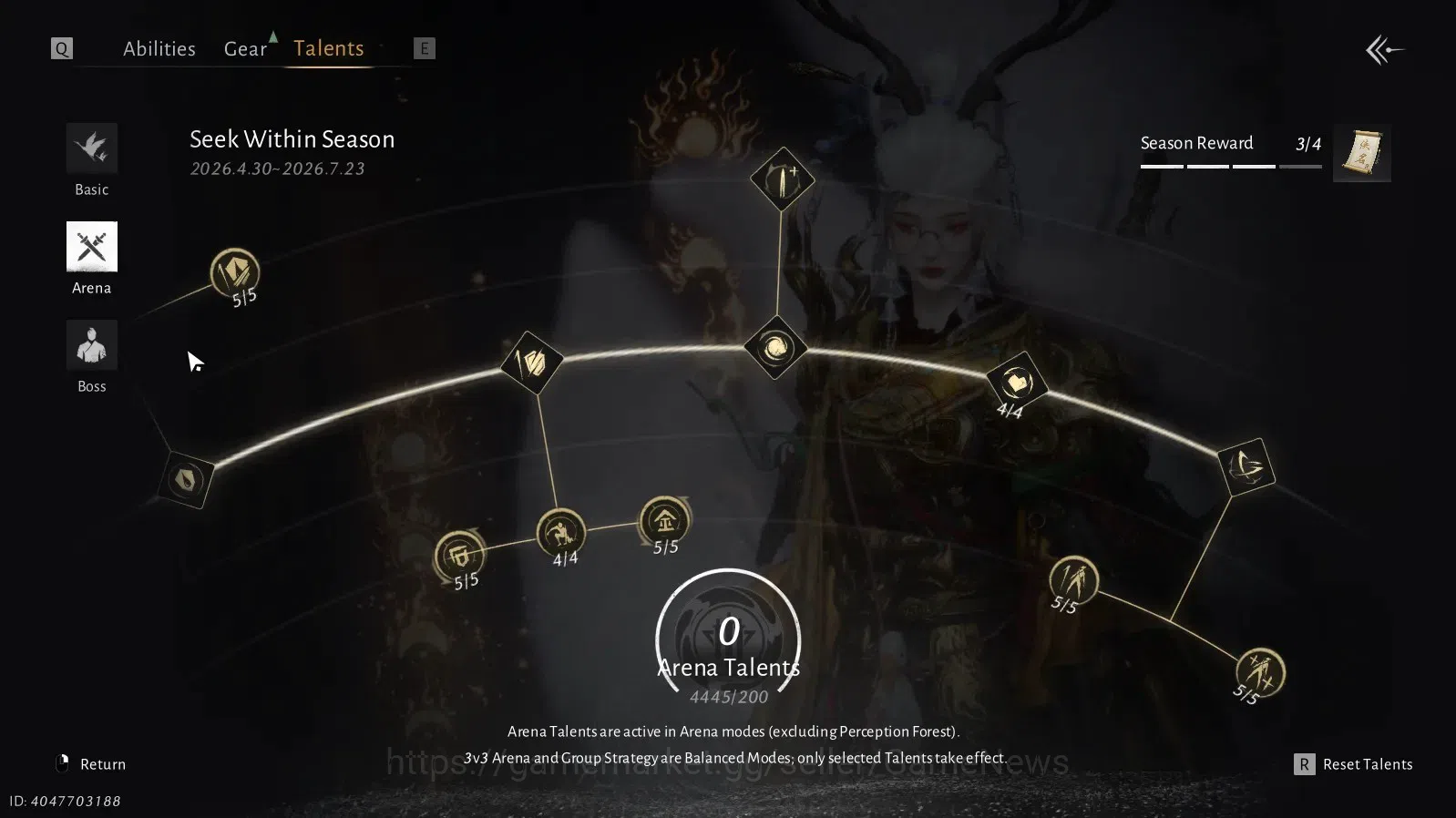 Where Winds Meet Accounts GLOBAL|Lv 95|30K GS|4 HC Used|Abyys Conqueror|Nine image 6