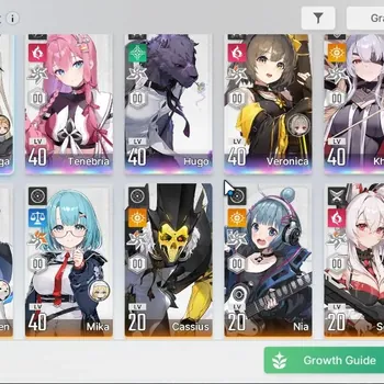 Chaos Zero Nightmare Accounts Global|Lv 33| 6 SSR (Olga,Narja,VeronicaM1,Tenebria,Hugo,Khalipe) +10 SR