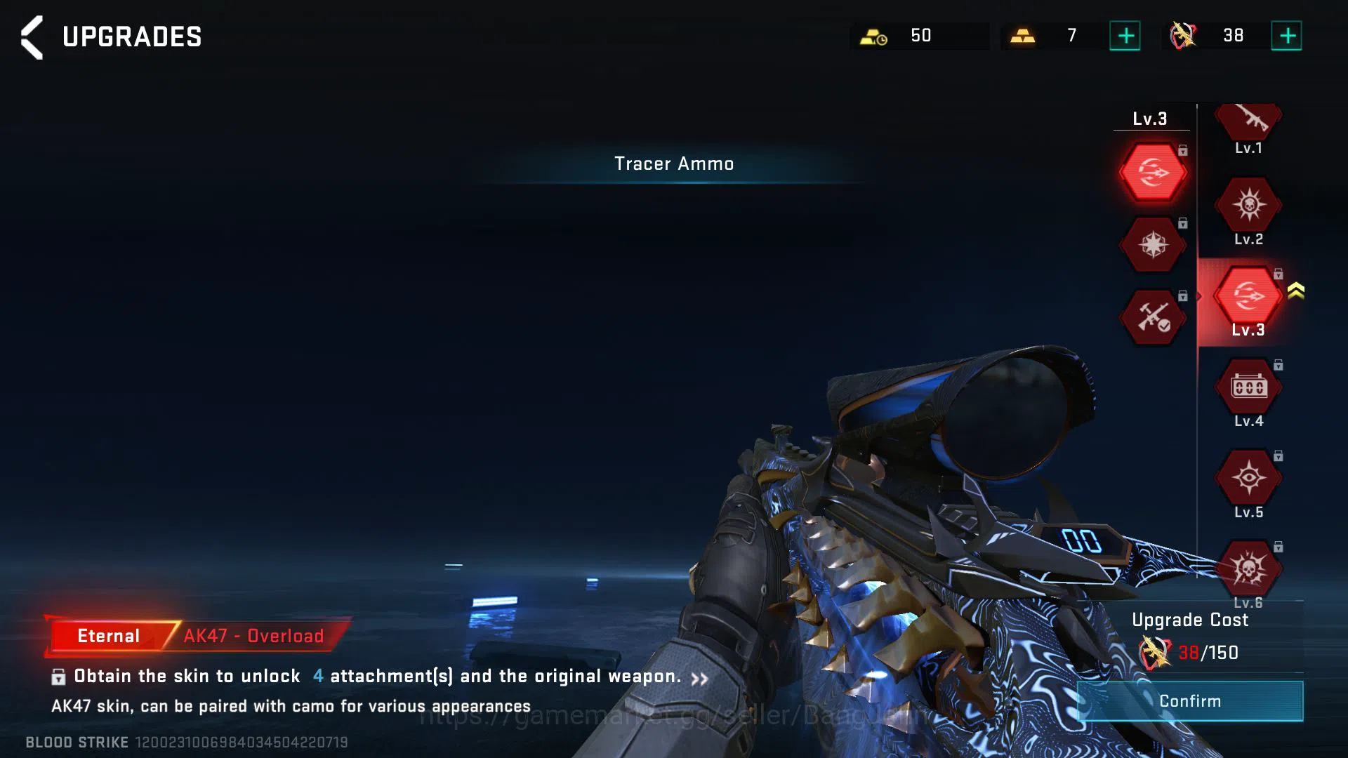 Blood Strike Accounts [ASIA] Lvl 50 | Gold | Eternal Lv2 AK47-Overload | image 13
