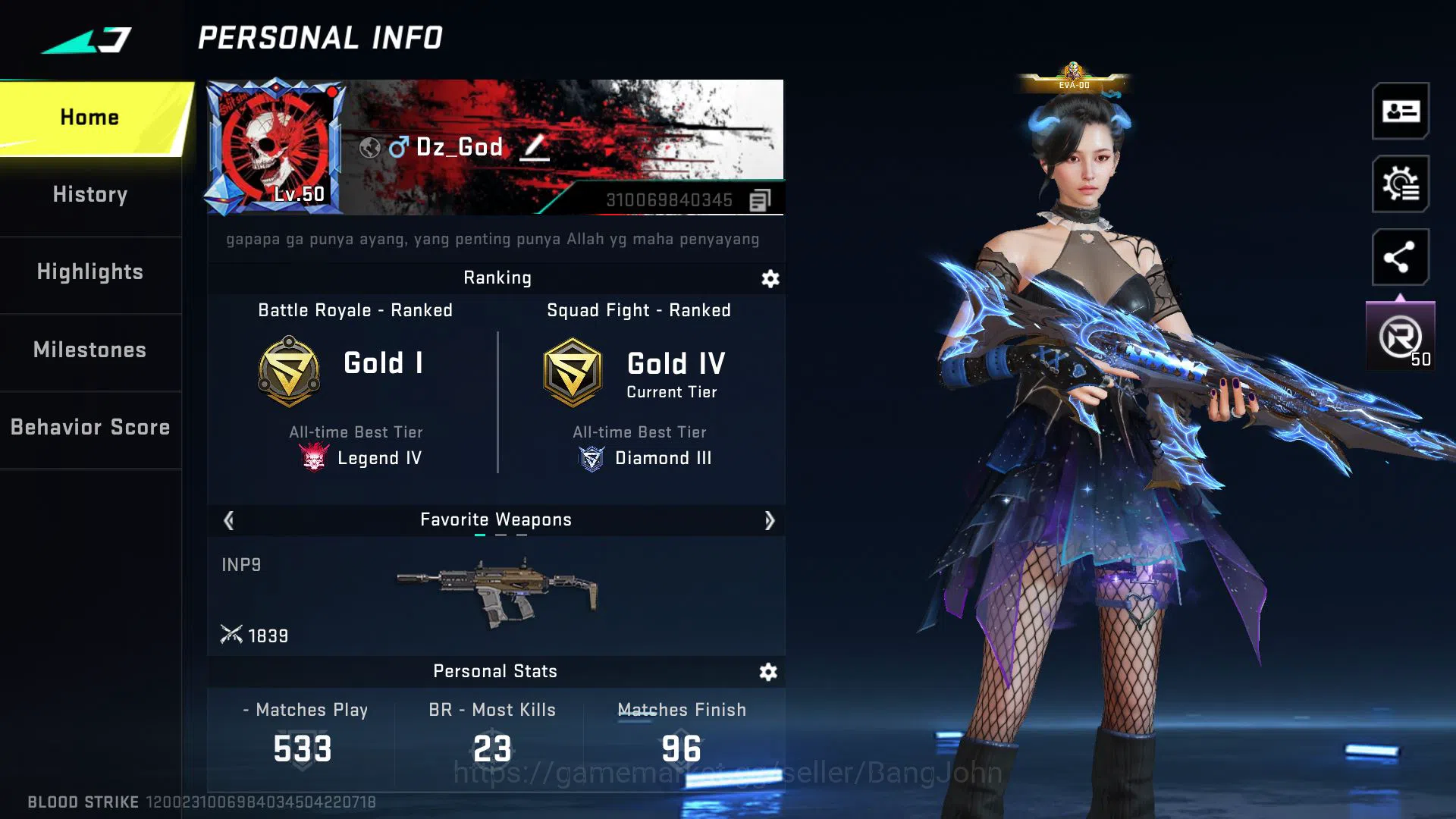 Blood Strike Accounts [ASIA] Lvl 50 | Gold | Eternal Lv2 AK47-Overload | image 18