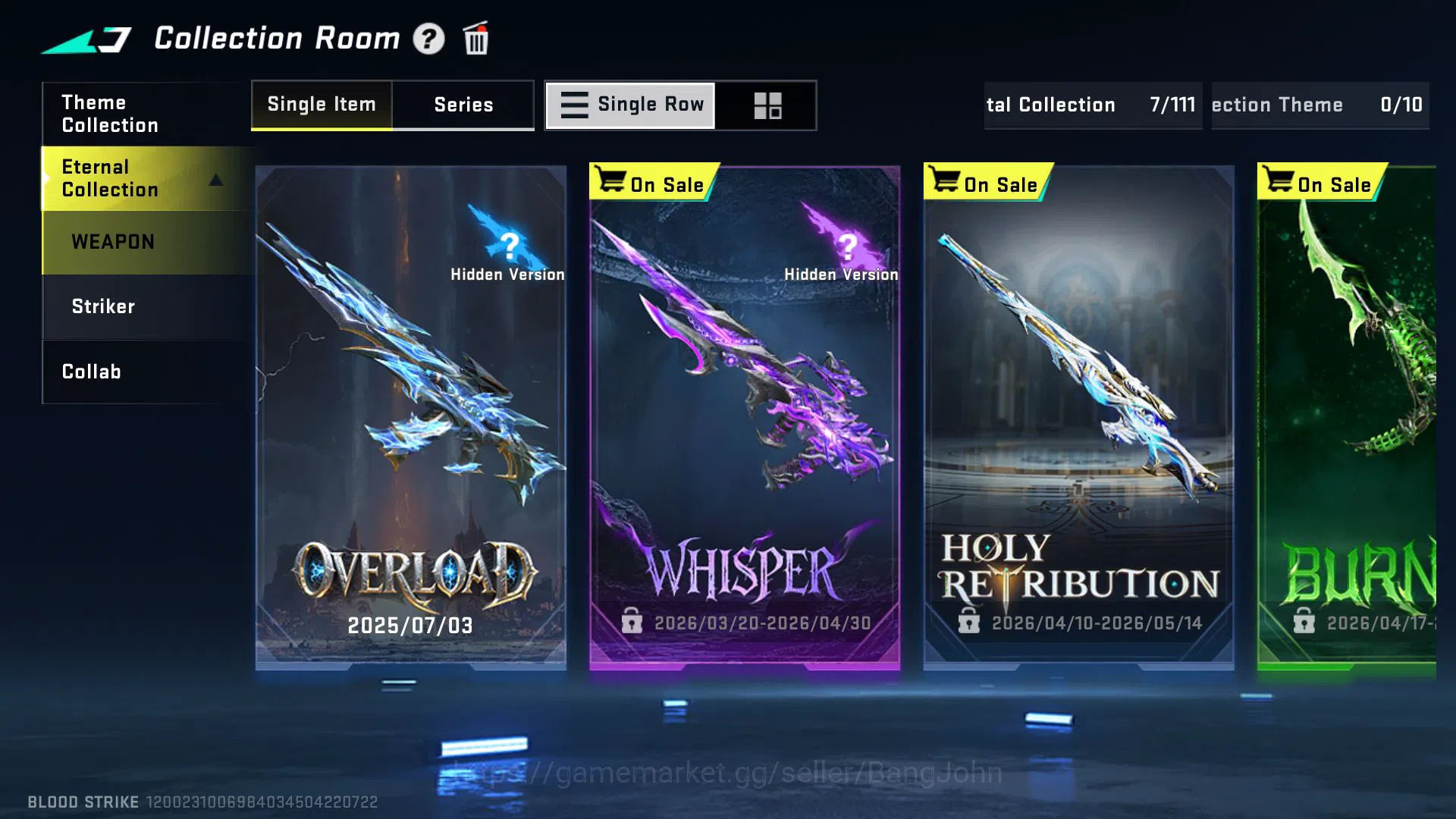 Blood Strike Accounts [ASIA] Lvl 50 | Gold | Eternal Lv2 AK47-Overload | image 2