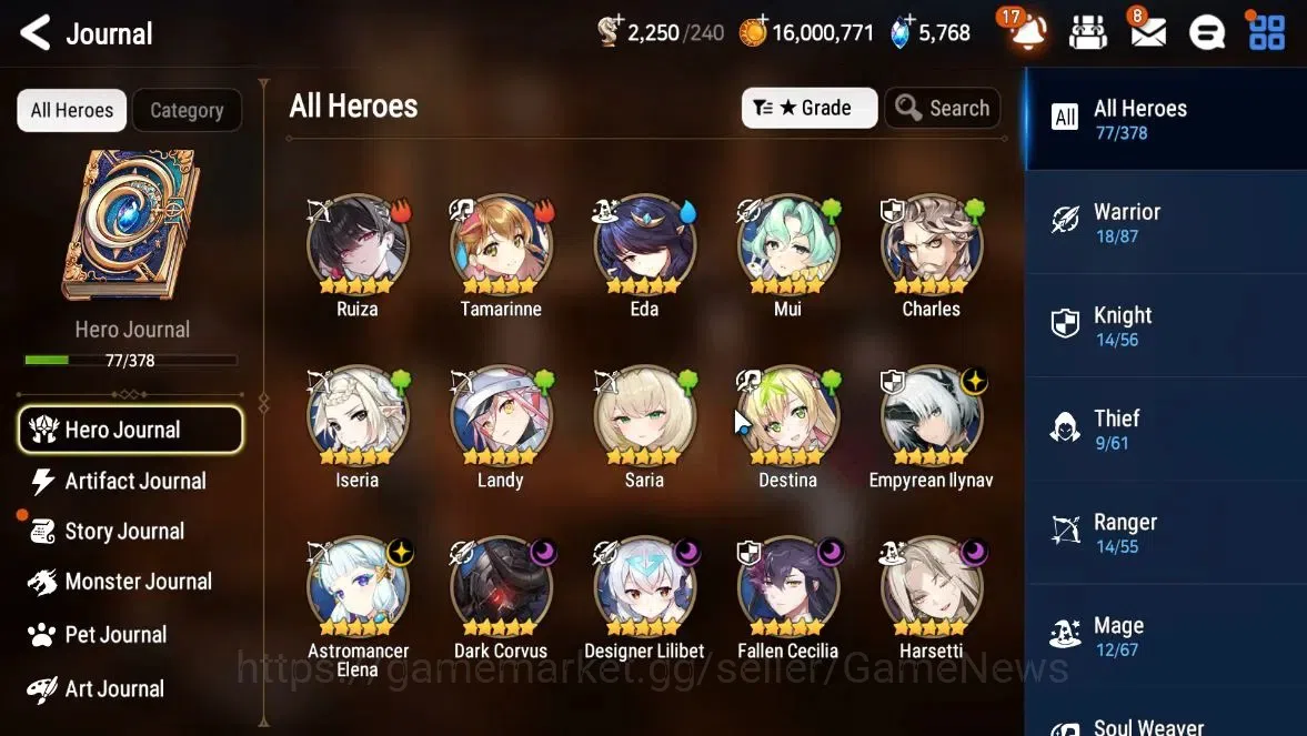 Epic Seven Accounts GLOBAL Unverif|NewEra|6ML(EIlynav,Harsetti,FCecili image 5