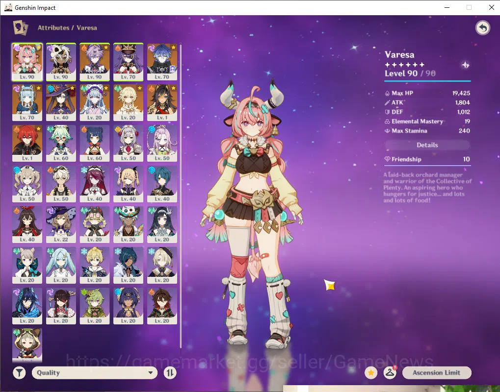 Genshin Impact Accounts ASIA|AR 55|4 Limited +1(*5Weapon)| [Varesa,Durin,F image 3