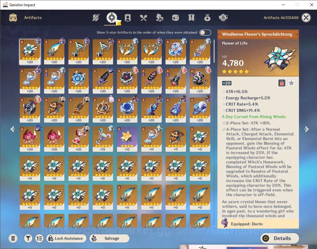 Genshin Impact Accounts ASIA|AR 55|4 Limited +1(*5Weapon)| [Varesa,Durin,F image 5