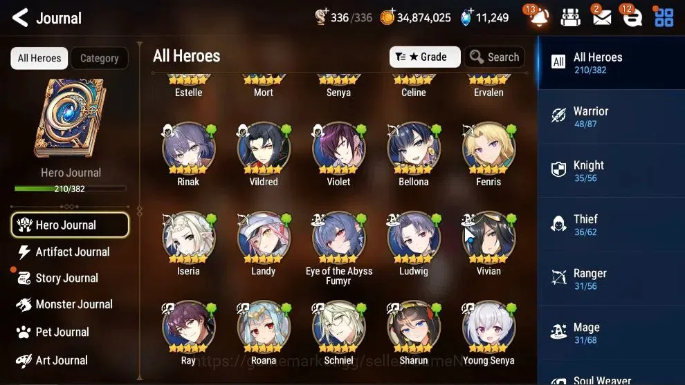 Epic Seven Accounts Global Verif|19 ML(RNL,Salome,HarSeti,GRas,RueleLi image 10
