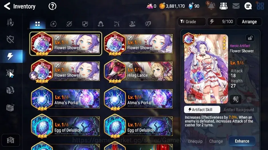 Epic Seven Accounts GLOBAL Unverif|New Era|18 ML(Rhiana&Luciel,Harsett image 15
