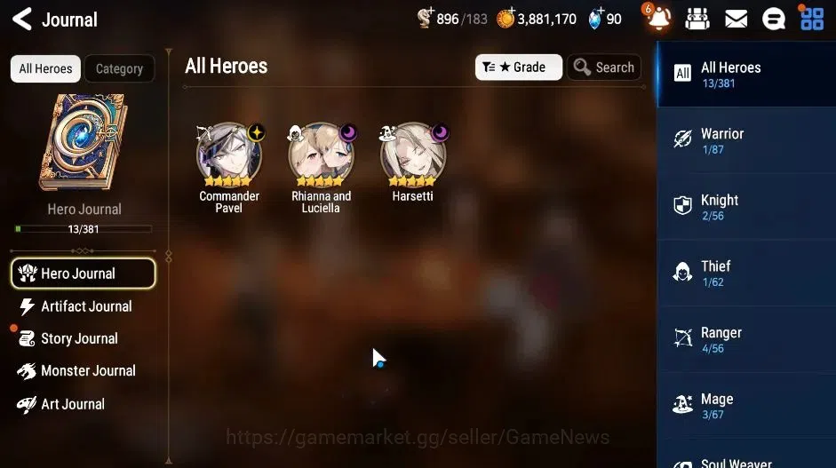 Epic Seven Accounts GLOBAL Unverif|New Era|18 ML(Rhiana&Luciel,Harsett image 4