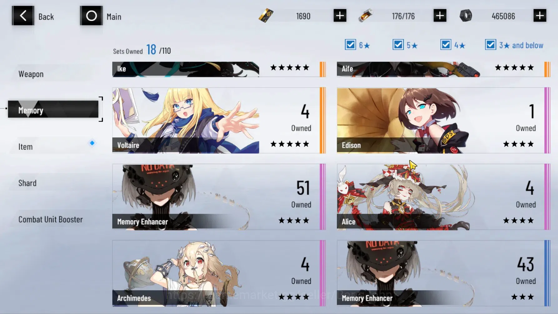 Punishing: Gray Raven Accounts ASIA | Lv.65|(SS Lucia CW Lv 80 ,S Lilith D Lv 80) image 12