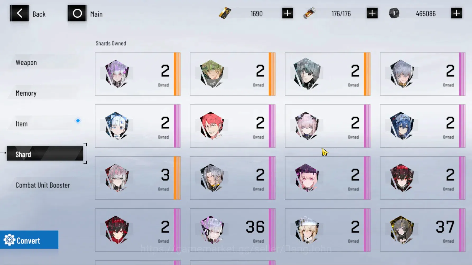 Punishing: Gray Raven Accounts ASIA | Lv.65|(SS Lucia CW Lv 80 ,S Lilith D Lv 80) image 16
