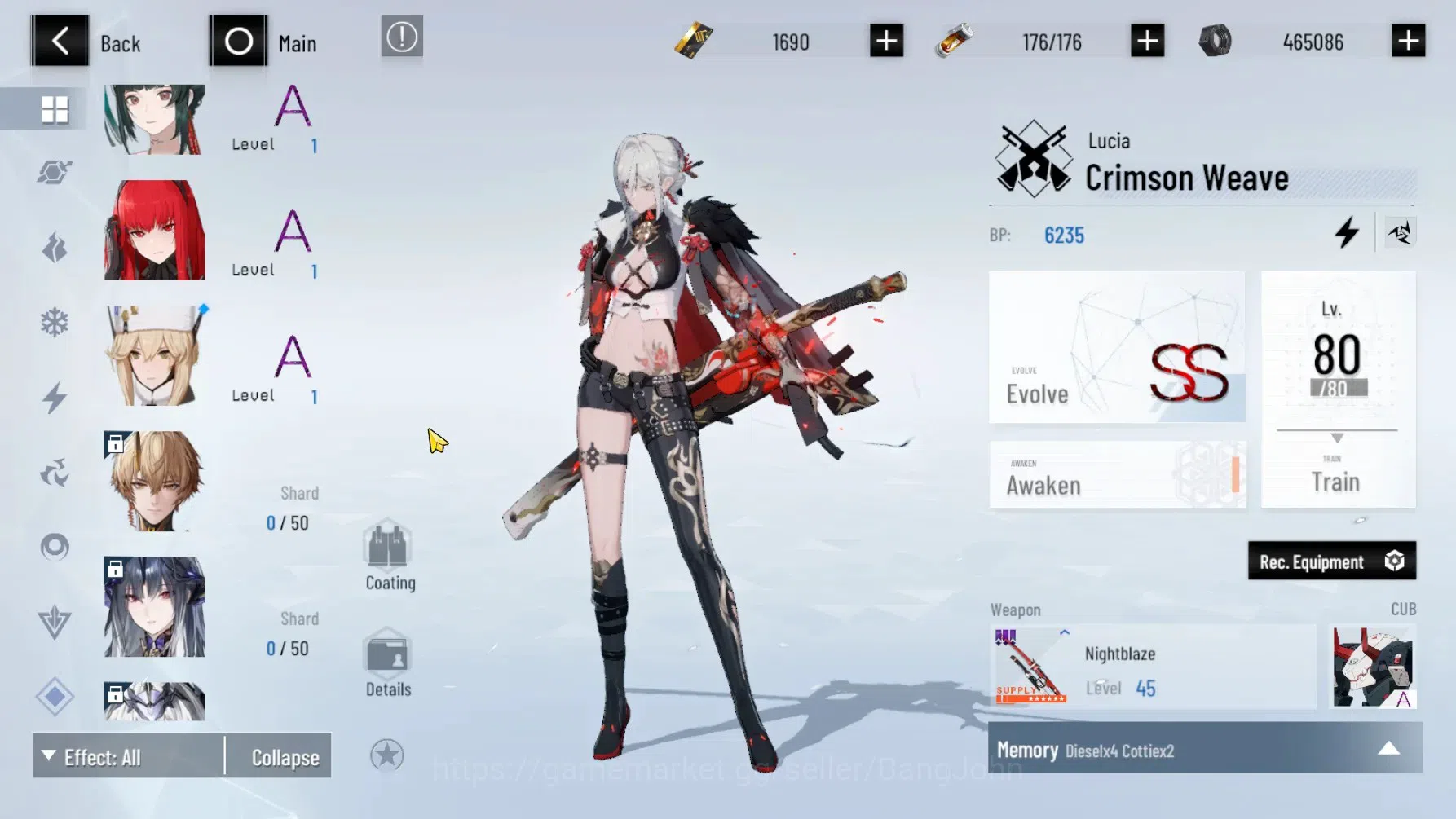 Punishing: Gray Raven Accounts ASIA | Lv.65|(SS Lucia CW Lv 80 ,S Lilith D Lv 80) image 6