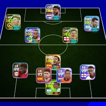 eFootball Accounts Others Android|PW3125|NewRodriBig T,Neymar Jr Show T,Memphis Depay Show T,Steven Gerrard Epic,Marco Reus