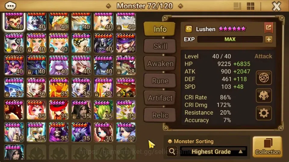 Summoners War: Sky Arena Accounts GLOBAL Lv 90|1 LD [Akroma]|17 Total NB5[Vanessa,Te image 11