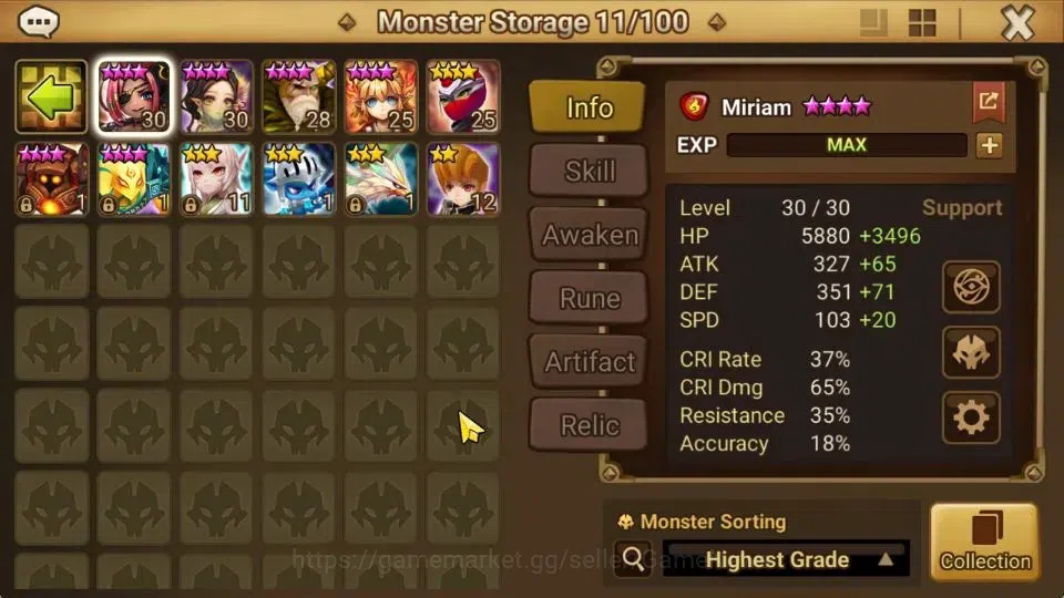 Summoners War: Sky Arena Accounts GLOBAL Lv 90|1 LD [Akroma]|17 Total NB5[Vanessa,Te image 12
