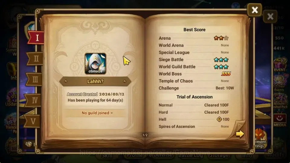 Summoners War: Sky Arena Accounts GLOBAL Lv 90|1 LD [Akroma]|17 Total NB5[Vanessa,Te image 3