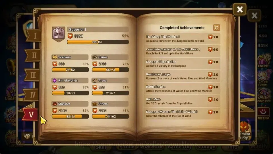Summoners War: Sky Arena Accounts GLOBAL Lv 90|1 LD [Akroma]|17 Total NB5[Vanessa,Te image 7