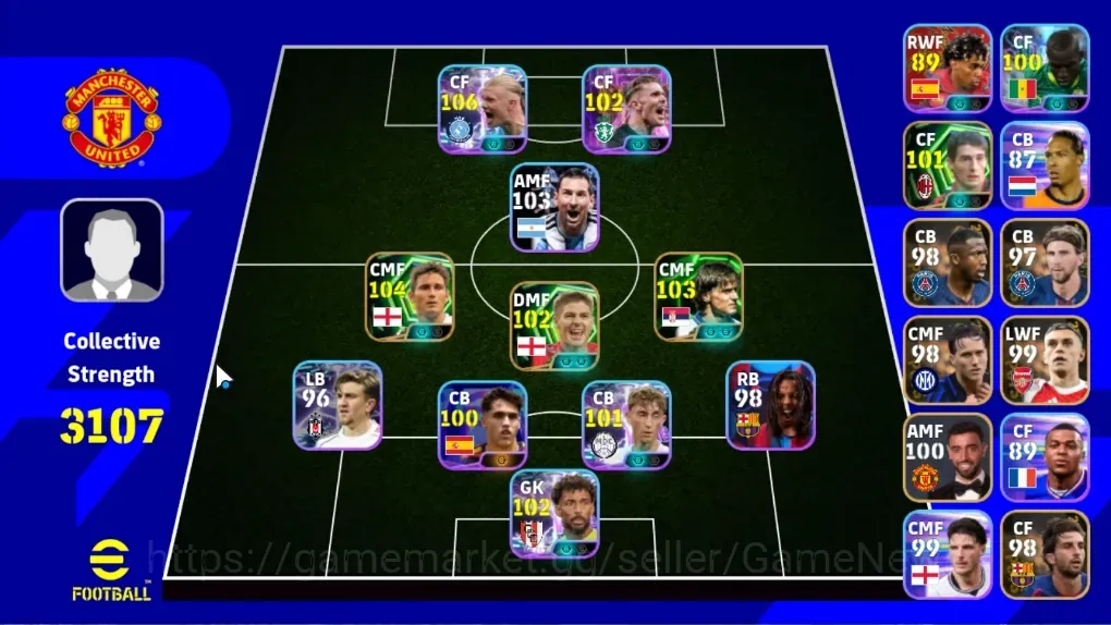 eFootball Accounts Legends & Iconic Players Android|Power 3107|Epic Frank Lampard,Dragan Stojkovic,Gerrard,Daniele Massaro|8 1