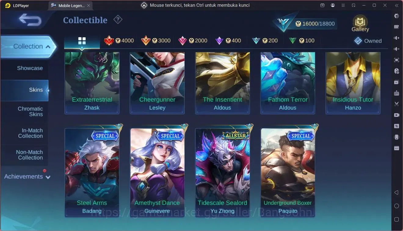 Mobile Legends: Bang Bang Accounts Global|Hero 71|Skin 87|Seasoned|Meowkion Julian|Va image 12