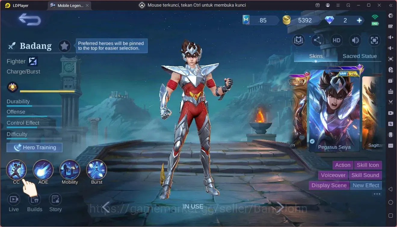 Mobile Legends: Bang Bang Accounts Global|Hero 71|Skin 87|Seasoned|Meowkion Julian|Va image 19