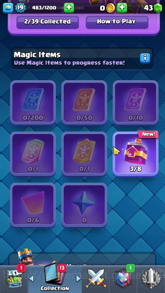 Clash Royale Accounts Starter Lv 19|Trophy 2952|KTL 8|Limited Skin|Card 51| 2 EVO 12 Legendary 10 Epic 21 Rare 20 Common 5