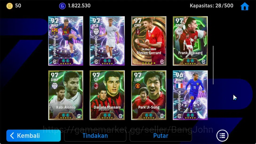 eFootball Accounts Android|PW 3197|Gullit Epic,Steven Gerrard BigT,Ol image 3