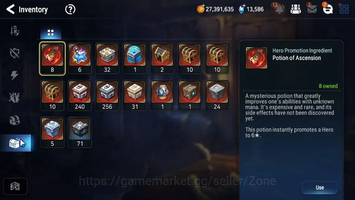 Epic Seven Accounts High-End GLOBAL|9ML (LQC, STene, A.Ravi, R&L, BW Iseria Etc.)|PoH+Bless ON|30 CB, 496 MM, 13.5K 13