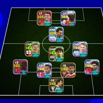 eFootball Accounts Legends & Iconic Players COLECTIVE 3193+ | SHOWTIME VICTOR OSHIMEN x PACK RONALDO x F KARDIOGLU x S