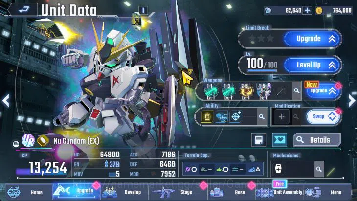 SD Gundam G Generation ETERNAL Accounts [Global] 62K DM | 10 UR (Le Cygne (LB1), F91, Psyc image 11