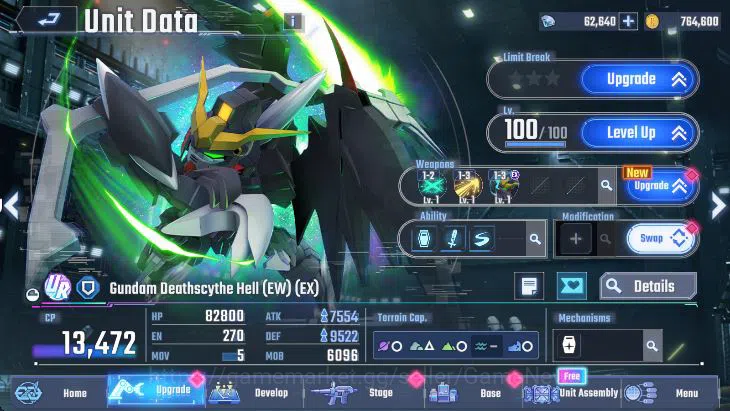 SD Gundam G Generation ETERNAL Accounts [Global] 62K DM | 10 UR (Le Cygne (LB1), F91, Psyc image 14
