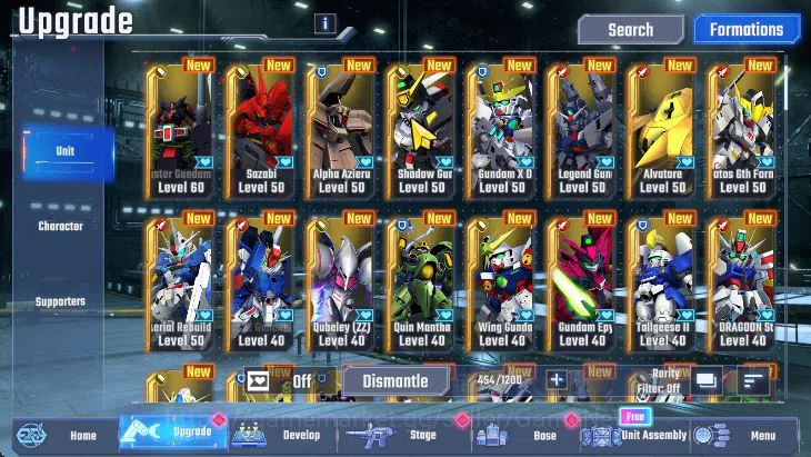 SD Gundam G Generation ETERNAL Accounts [Global] 62K DM | 10 UR (Le Cygne (LB1), F91, Psyc image 2