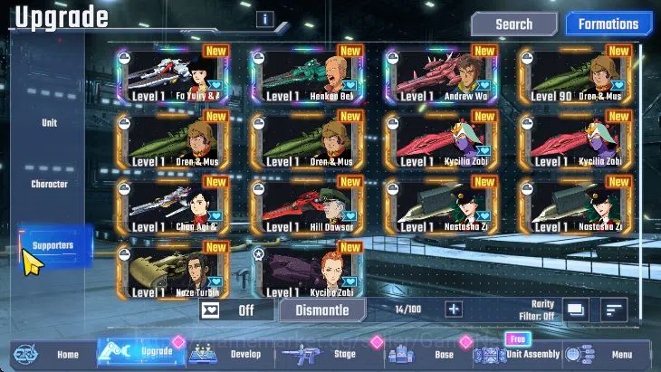 SD Gundam G Generation ETERNAL Accounts [Global] 62K DM | 10 UR (Le Cygne (LB1), F91, Psyc image 3