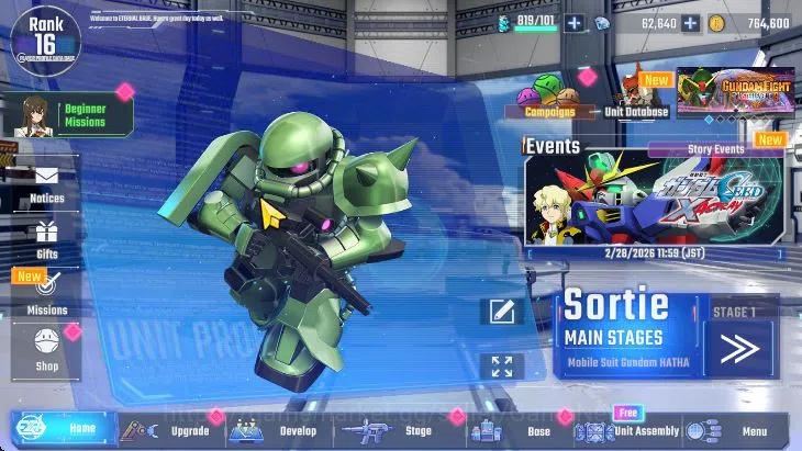 SD Gundam G Generation ETERNAL Accounts [Global] 62K DM | 10 UR (Le Cygne (LB1), F91, Psyc image 5