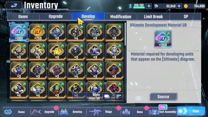 SD Gundam G Generation ETERNAL Accounts [Global] 62K DM | 10 UR (Le Cygne (LB1), F91, Psyc image 8