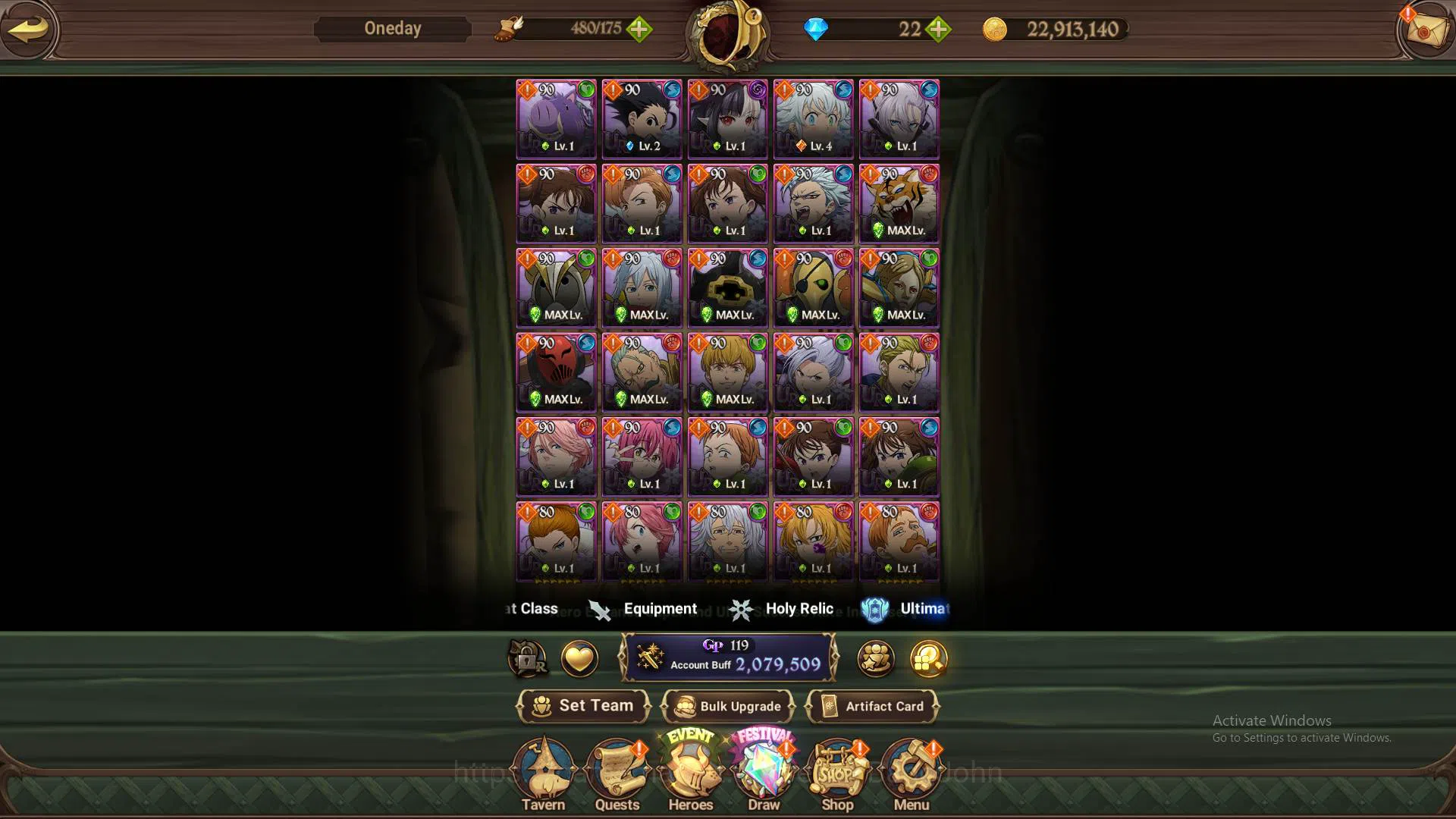 The Seven Deadly Sins: Grand Cross Accounts Others ASIA|2M CC|UR Salos,Meresca,Mael,Sabunak,ChaosArthur,DKM|more detail 10