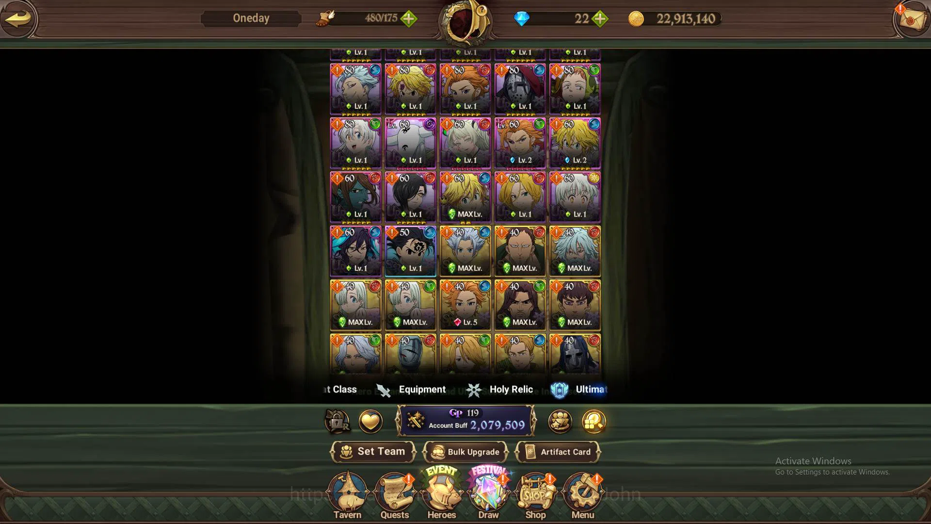 The Seven Deadly Sins: Grand Cross Accounts Others ASIA|2M CC|UR Salos,Meresca,Mael,Sabunak,ChaosArthur,DKM|more detail 11