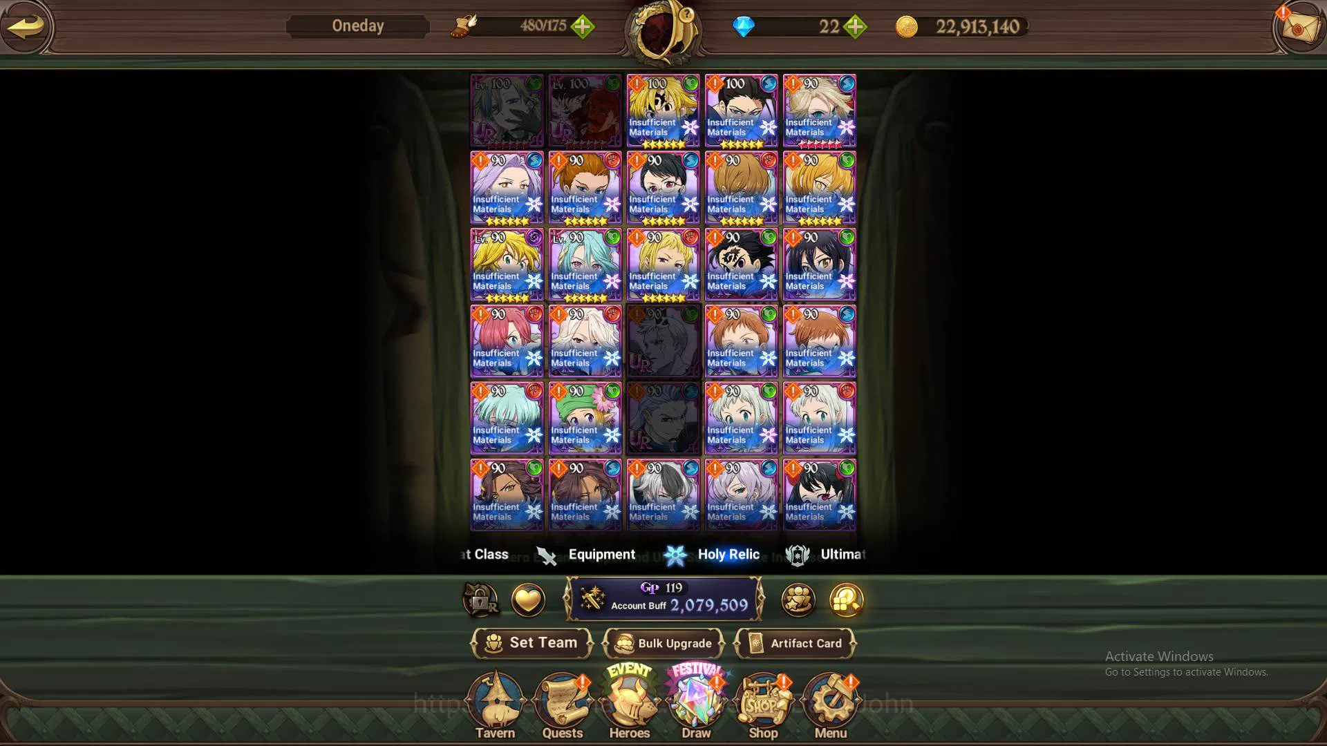 The Seven Deadly Sins: Grand Cross Accounts Others ASIA|2M CC|UR Salos,Meresca,Mael,Sabunak,ChaosArthur,DKM|more detail 8