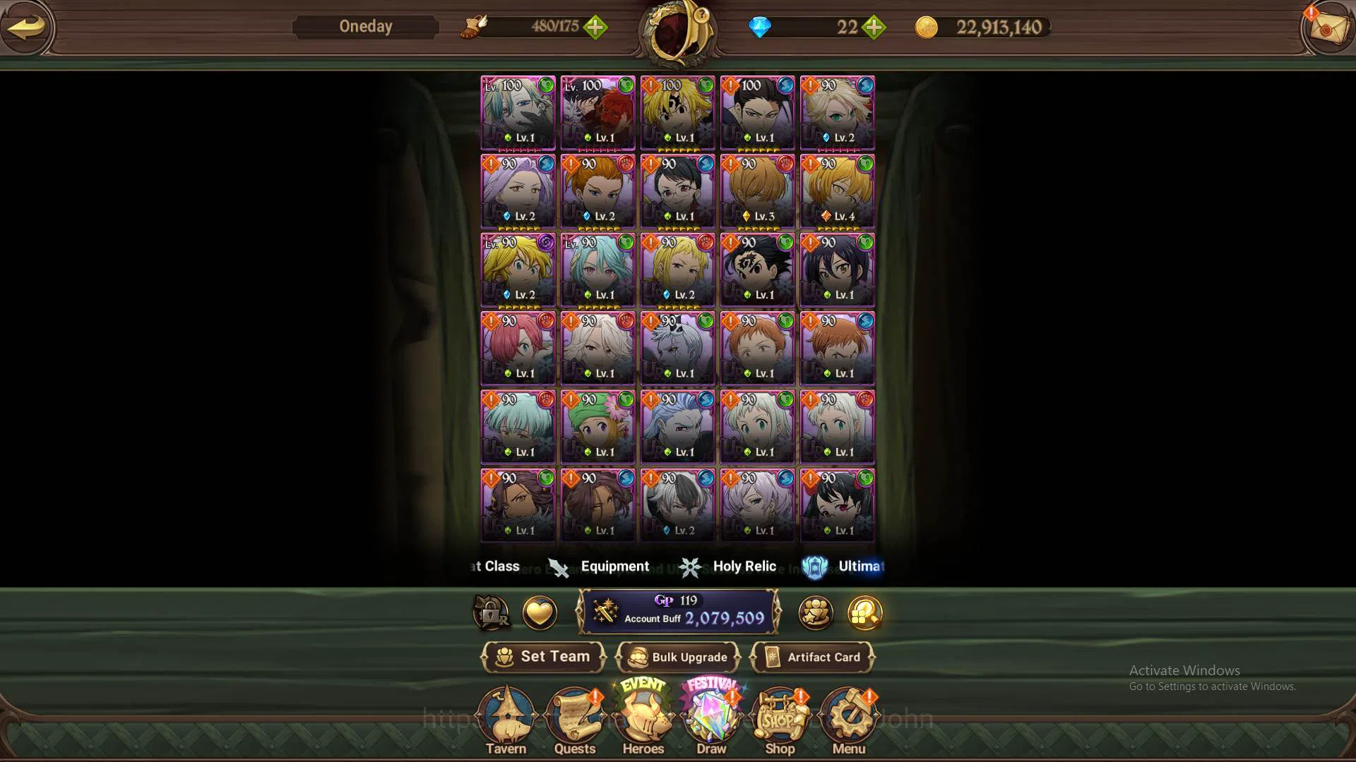 The Seven Deadly Sins: Grand Cross Accounts Others ASIA|2M CC|UR Salos,Meresca,Mael,Sabunak,ChaosArthur,DKM|more detail 9