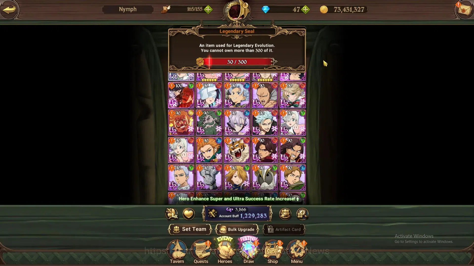 The Seven Deadly Sins: Grand Cross Accounts GLOBAL|1,2M CC|30 LS,47 Dm|1 LR+4 UR|Elizabeth,Nem image 2