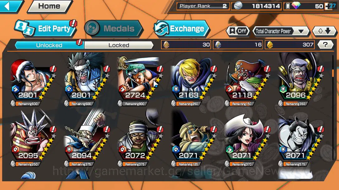 One Piece Bounty Rush Accounts Global | EX 4 |TFE D.Luffy,Strongest Creature Aliv image 5