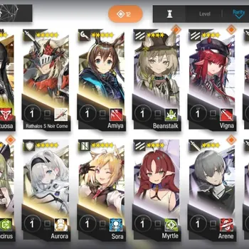 Arknights Accounts Starter Global | Lv1 Starter | 1 Limit + 2x6*| Virtousa,Archetto,Schwarz | BD UNSET | Check SS AK066B