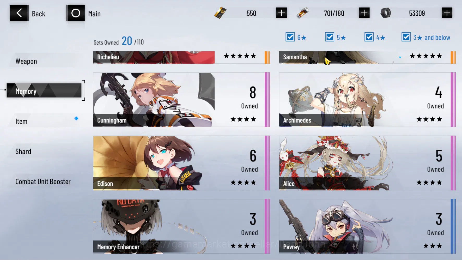 Punishing: Gray Raven Accounts ASIA | Lv66 | S Lucia CW L80 | Nightblaze Sign | S image 13