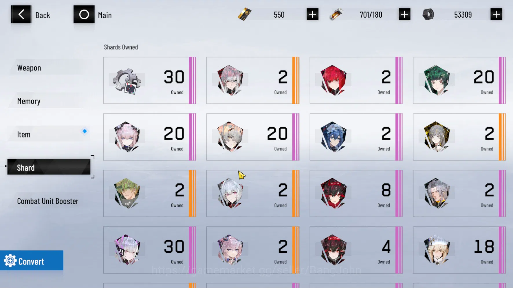 Punishing: Gray Raven Accounts ASIA | Lv66 | S Lucia CW L80 | Nightblaze Sign | S image 17