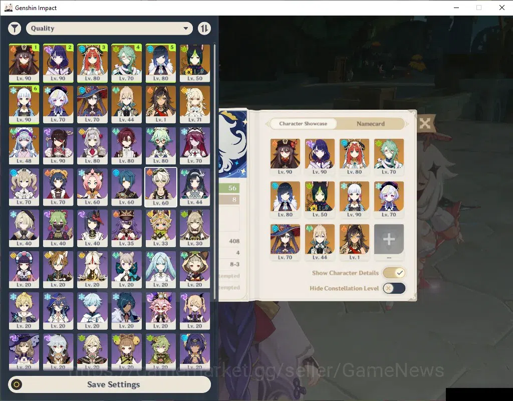 Genshin Impact Accounts ASIA|AR 56|6 Limited + 5 (*5Weapon)|Raiden,Hutao,A image 1