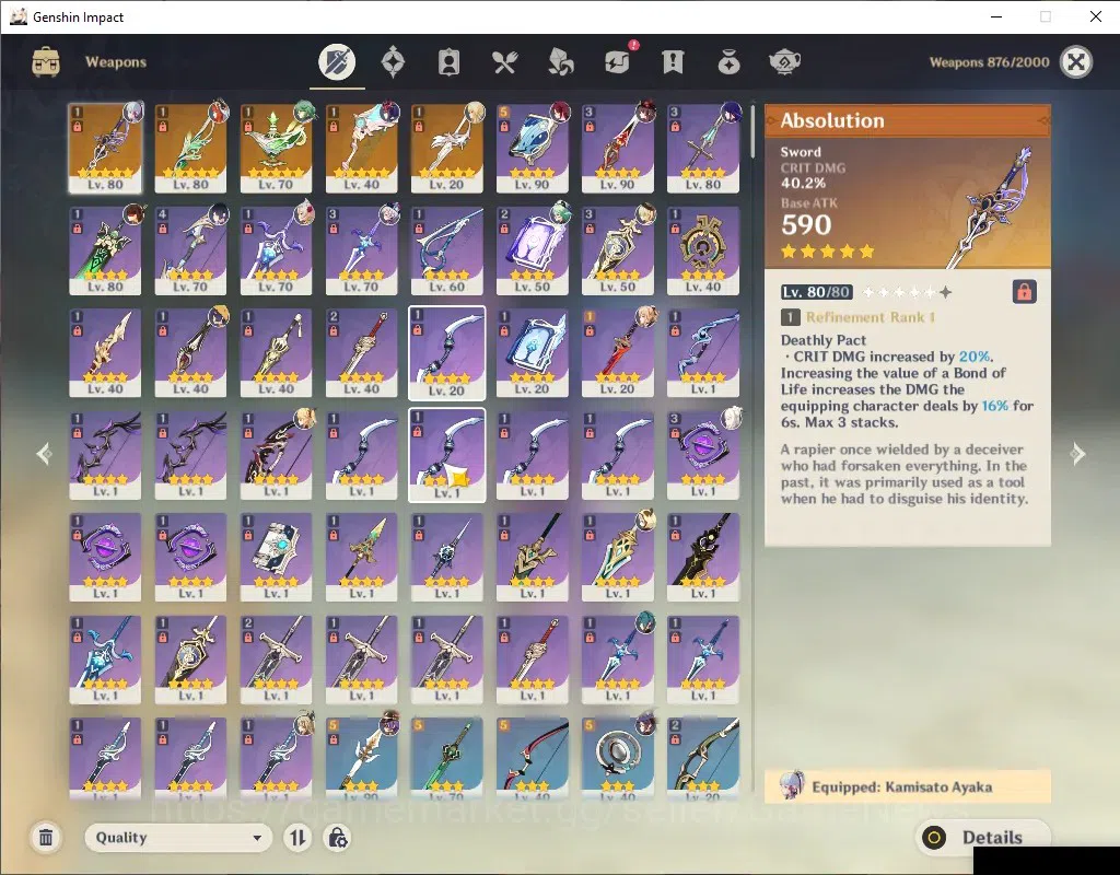 Genshin Impact Accounts ASIA|AR 56|6 Limited + 5 (*5Weapon)|Raiden,Hutao,A image 3