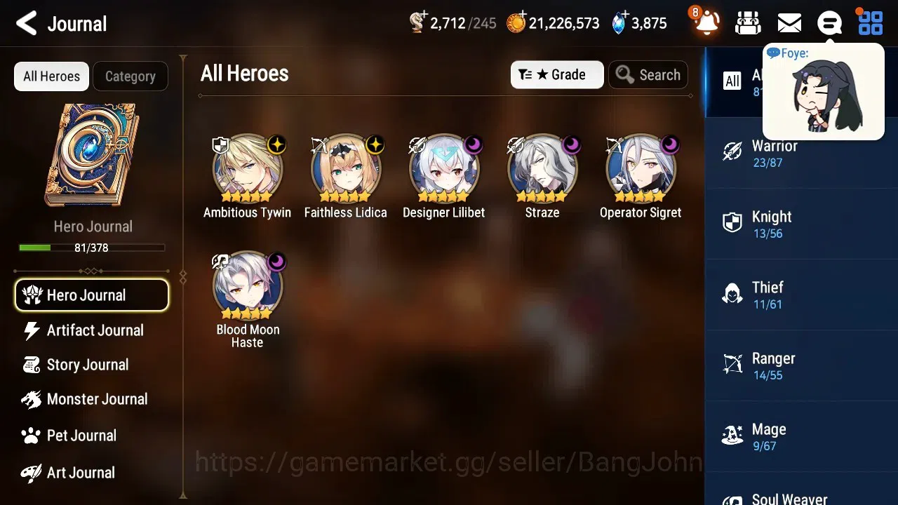 Epic Seven Accounts Global Unverif | 6 ML | Straze, BM Haste, Operator image 9