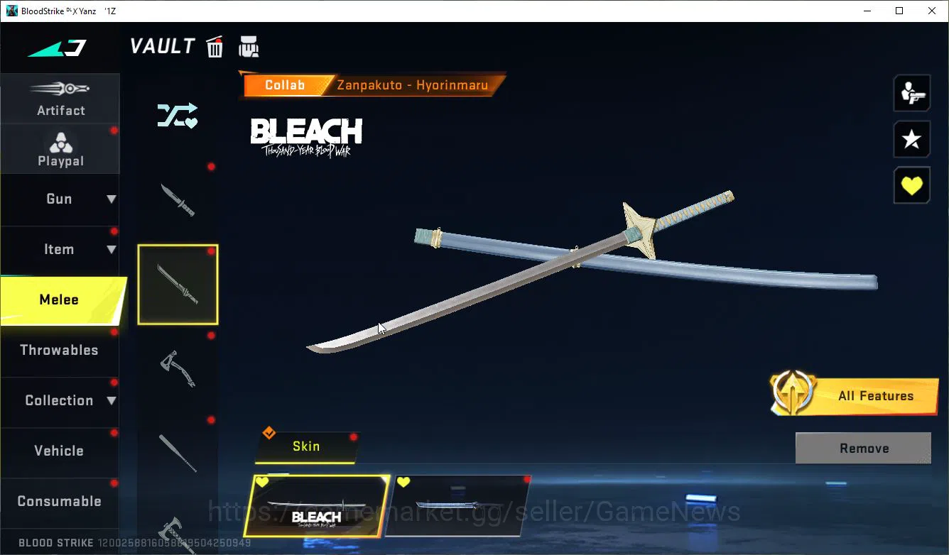 Blood Strike Accounts ASIA|ETERNAL(ZERO)+Melee Butterfly Knife+Colab 7DS image 15