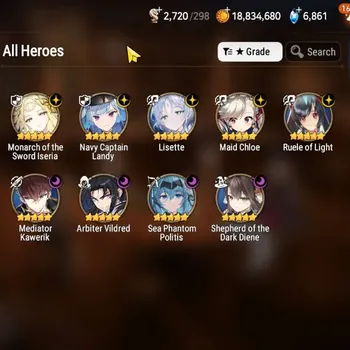Epic Seven Accounts Starter GLOBAL UnVerif|NewEra| 9 ML (Lisette,Shepherd,SP